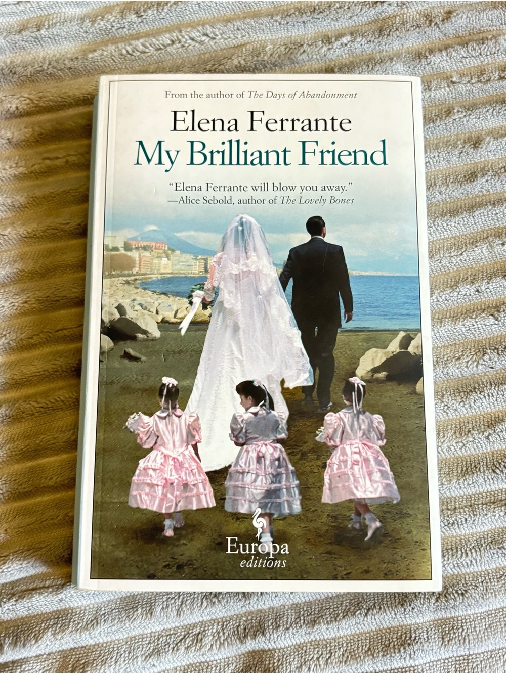 Elena Ferrante My Brilliant Friend - Pink Girls' Dress Illustration